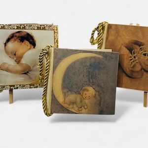 Vintage Photo Baby Albums | Set of 3 Terra Traditions Brand | Free S/H